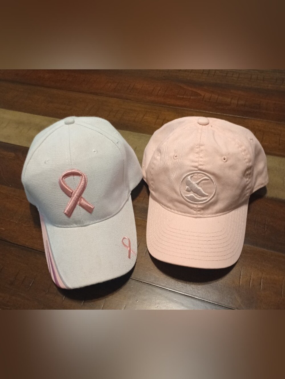 Pink Baseball Caps - Light Pink & Pale Pink